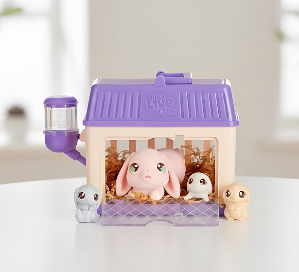 Petipuff Mini Evcil Hayvan Oyun Evi 🐹💕 – Sevimli Hayvan Figürlü Oyun Seti