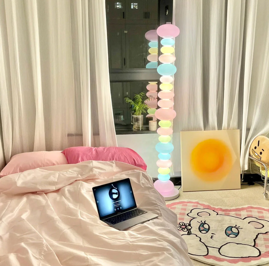 Estetik Üst Üste Dizilmiş Parçalı Salon ve Oda Lambası