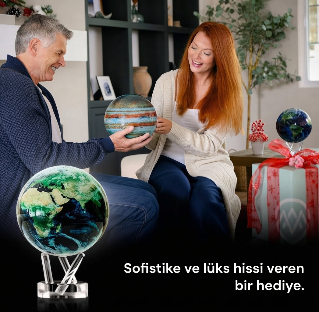 Solar Enerjili Dönen Dünya Küresi