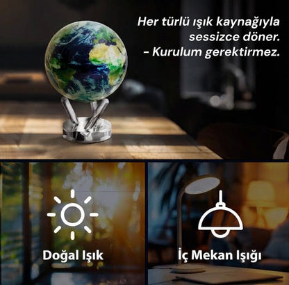 Solar Enerjili Dönen Dünya Küresi